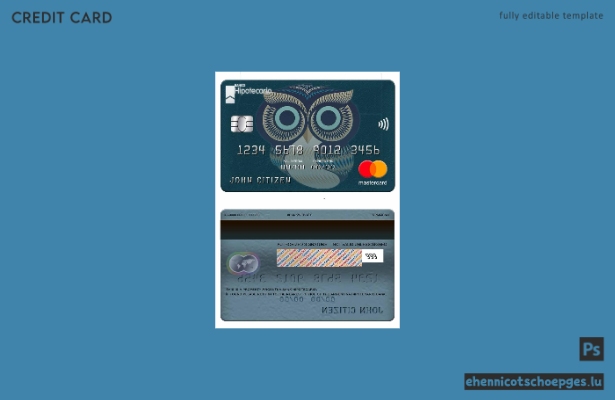 Mustervorschau der argentinischen Hipotecario Bank Mastercard